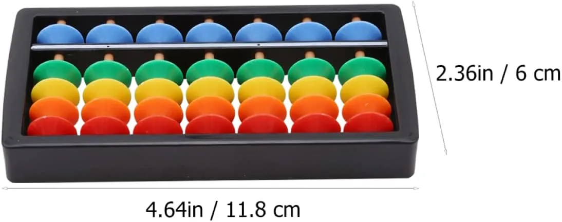 TOYANDONA 6 Pcs Colorful Bead Abacus Small Abacus Board Abacus Math Learning Tool Kids Arithmetic Abacus For Kids Abacus Toddlers 3 5 Educational Toy Child Abacus Toys Number Mini Abacus Abs