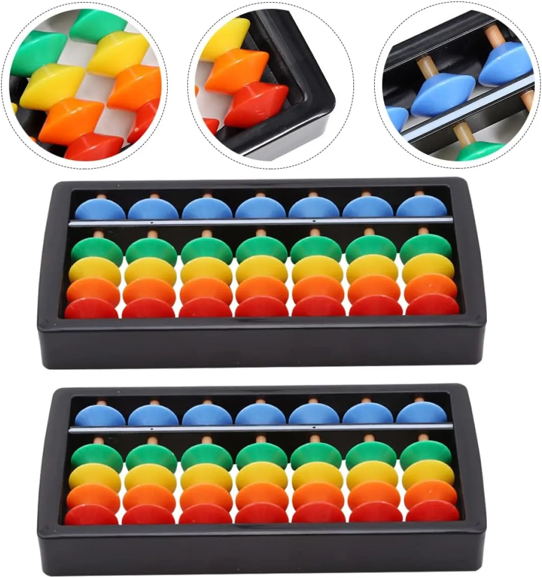 TOYANDONA 6 Pcs Colorful Bead Abacus Small Abacus Board Abacus Math Learning Tool Kids Arithmetic Abacus For Kids Abacus Toddlers 3 5 Educational Toy Child Abacus Toys Number Mini Abacus Abs