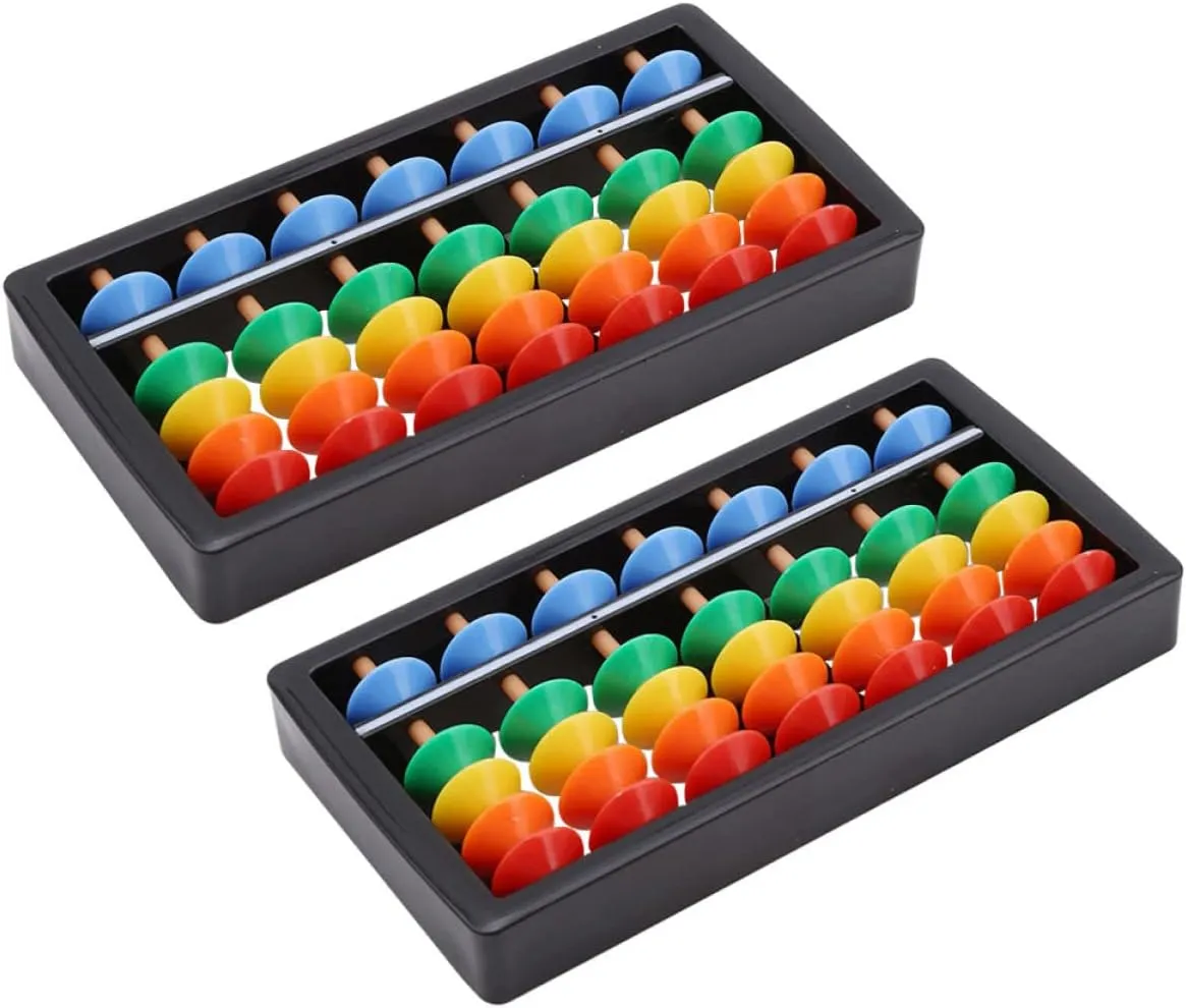 TOYANDONA 6 Pcs Colorful Bead Abacus Small Abacus Board Abacus Math Learning Tool Kids Arithmetic Abacus For Kids Abacus Toddlers 3 5 Educational Toy Child Abacus Toys Number Mini Abacus Abs