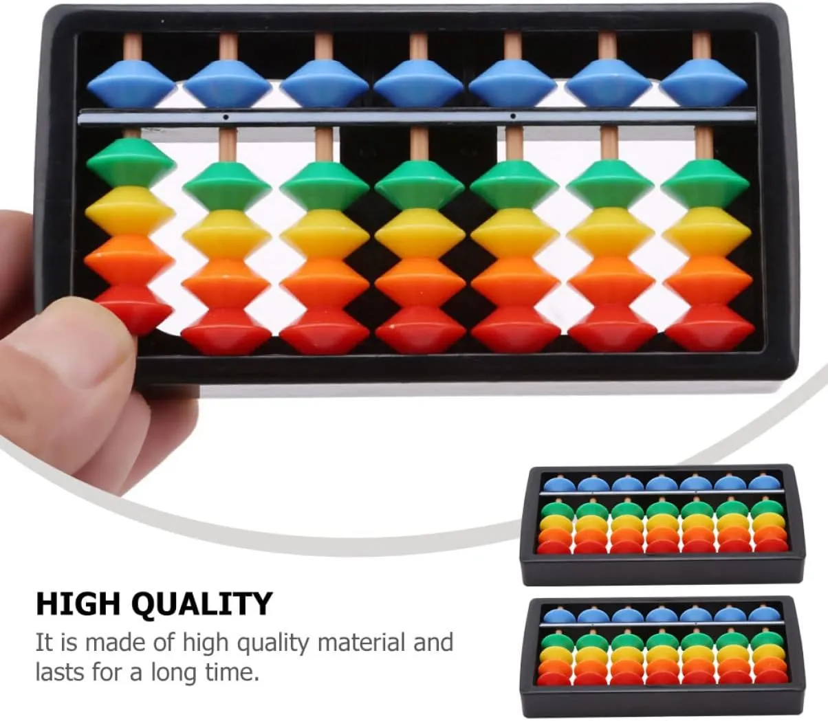 TOYANDONA 6 Pcs Colorful Bead Abacus Small Abacus Board Abacus Math Learning Tool Kids Arithmetic Abacus For Kids Abacus Toddlers 3 5 Educational Toy Child Abacus Toys Number Mini Abacus Abs