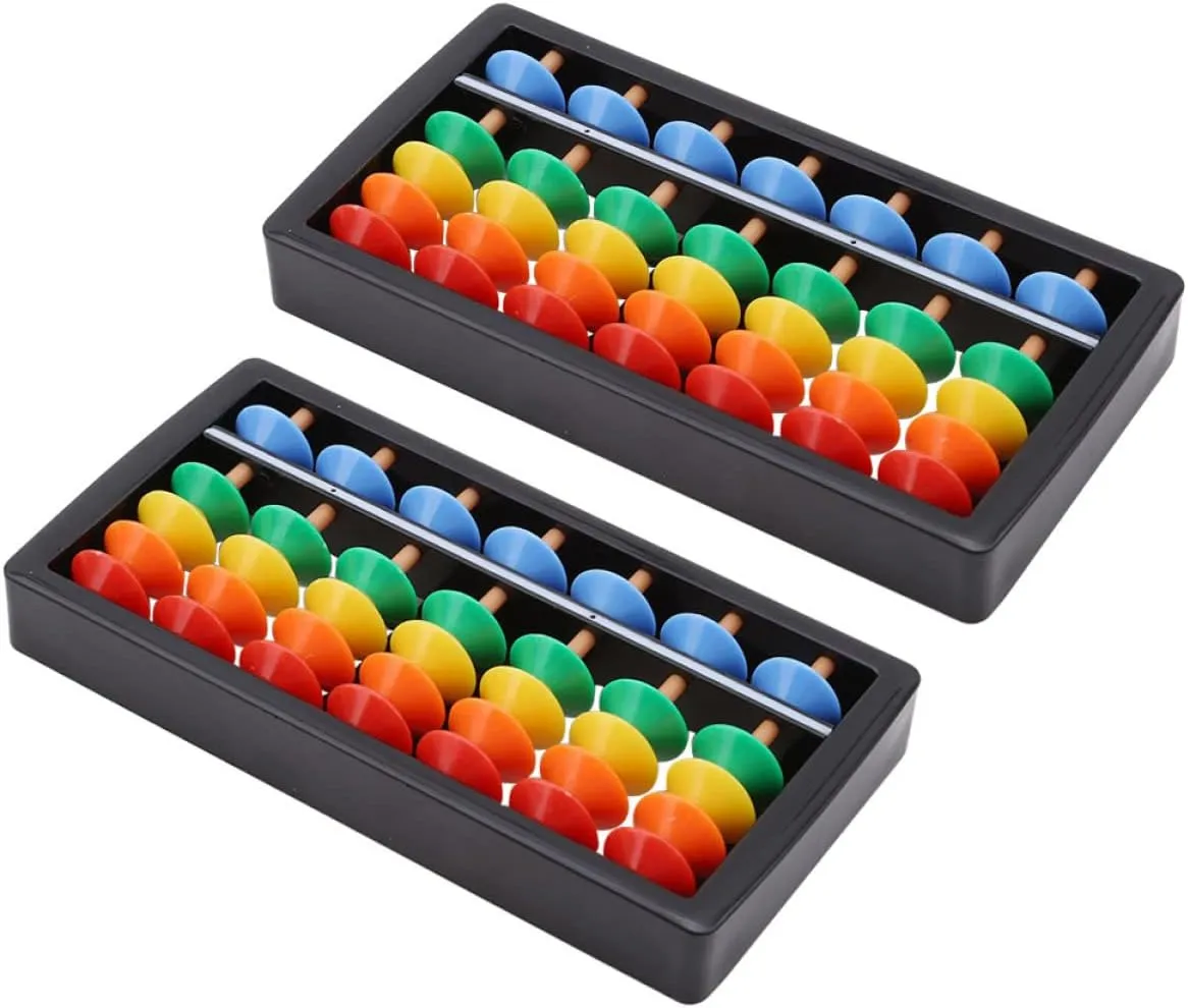 TOYANDONA 6 Pcs Colorful Bead Abacus Small Abacus Board Abacus Math Learning Tool Kids Arithmetic Abacus For Kids Abacus Toddlers 3 5 Educational Toy Child Abacus Toys Number Mini Abacus Abs