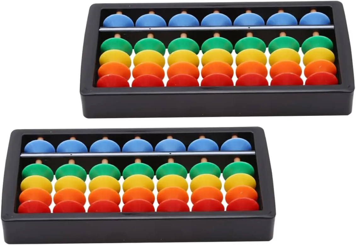 TOYANDONA 6 Pcs Colorful Bead Abacus Small Abacus Board Abacus Math Learning Tool Kids Arithmetic Abacus For Kids Abacus Toddlers 3 5 Educational Toy Child Abacus Toys Number Mini Abacus Abs