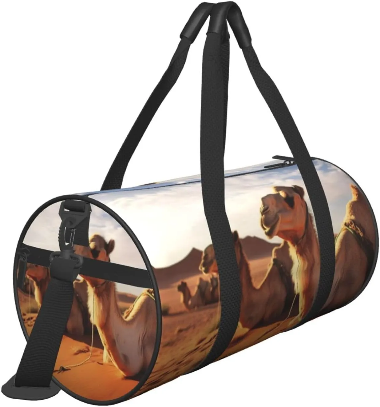 Travel Bag For Women,Camels Rest Desert Print Personal Item Duffle Bags,Weekend Travel Duffel Tote Bag,Travel Sport Gym Bag For Men,Airplane Travel Essentials For Flying