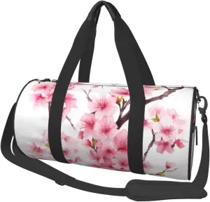 Travel Bag For Women,Cherry Blossom Print Personal Item Duffle Bags,Weekend Travel Duffel Tote Bag,Travel Sport Gym Bag For Men,Airplane Travel Essentials For Flying