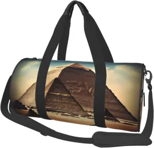 Travel Bag For Women,Dreaming Of The Pyramids Of Khufu Print Personal Item Duffle Bags,Weekend Travel Duffel Tote Bag,Travel Sport Gym Bag For Men,Airplane Travel Essentials For Flying