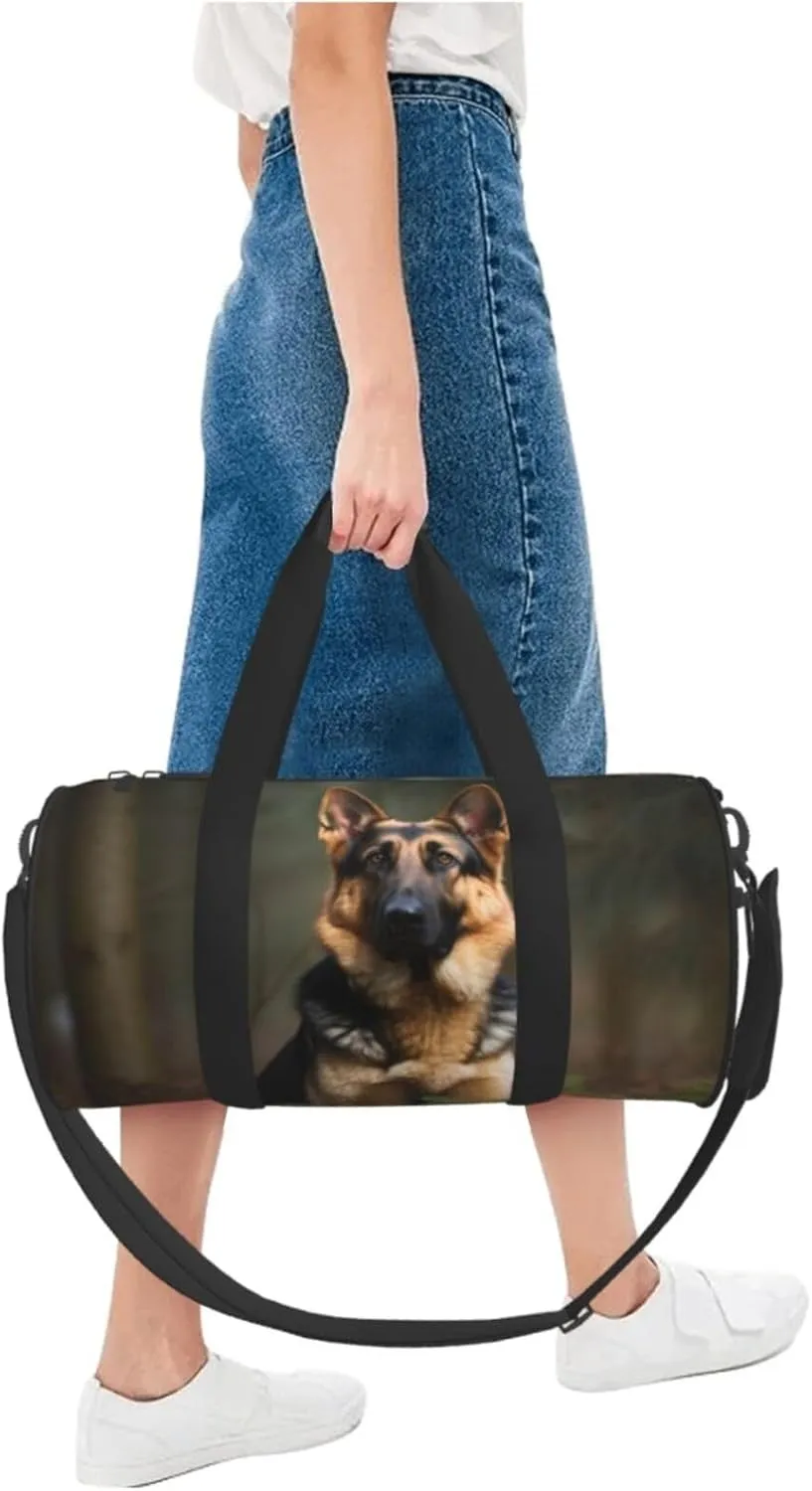 Travel Bag For Women,German Shepherd Print Personal Item Duffle Bags,Weekend Travel Duffel Tote Bag,Travel Sport Gym Bag For Men,Airplane Travel Essentials For Flying