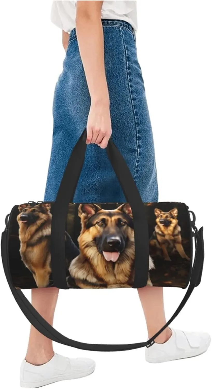 Travel Bag For Women,German Shepherd Print Personal Item Duffle Bags,Weekend Travel Duffel Tote Bag,Travel Sport Gym Bag For Men,Airplane Travel Essentials For Flying