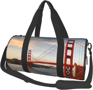 Travel Bag For Women,Golden Gate Bridge Print Personal Item Duffle Bags,Weekend Travel Duffel Tote Bag,Travel Sport Gym Bag For Men,Airplane Travel Essentials For Flying