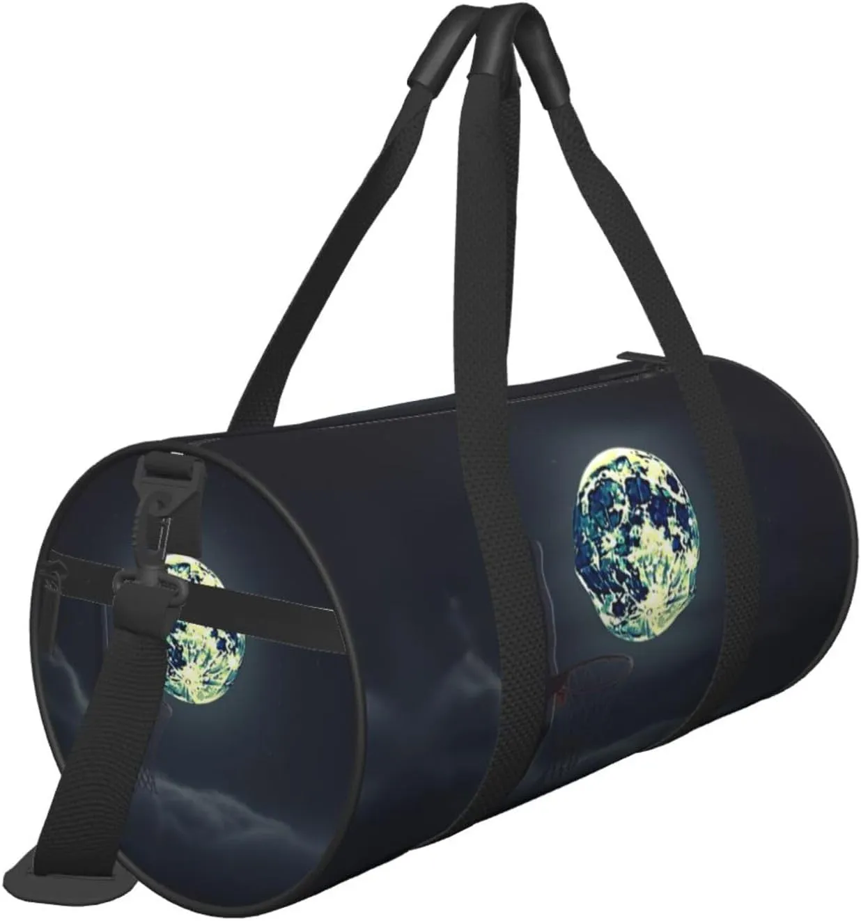 Travel Bag For Women,Moon And Basketball Print Personal Item Duffle Bags,Weekend Travel Duffel Tote Bag,Travel Sport Gym Bag For Men,Airplane Travel Essentials For Flying