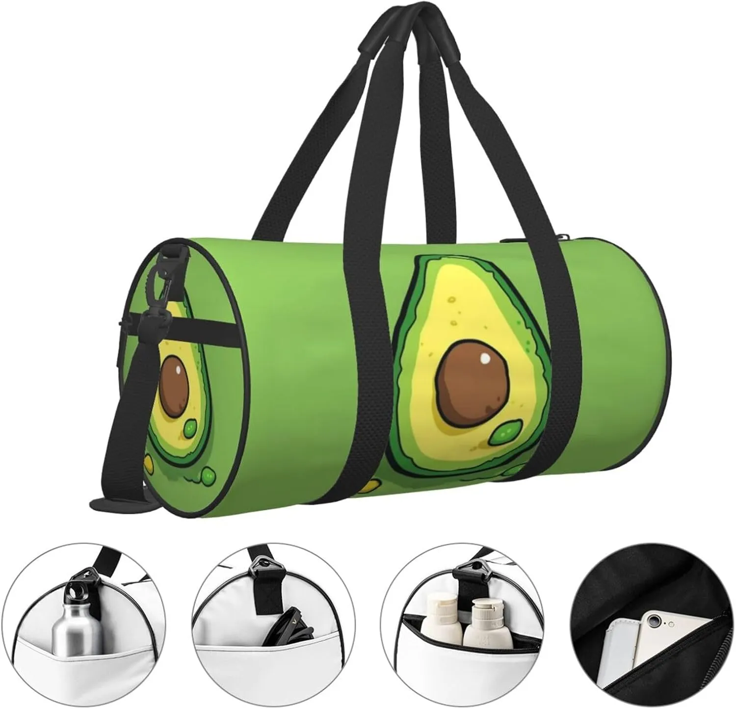 Travel Bag For Women,On Green Plate Print Personal Item Duffle Bags,Weekend Travel Duffel Tote Bag,Travel Sport Gym Bag For Men,Airplane Travel Essentials For Flying