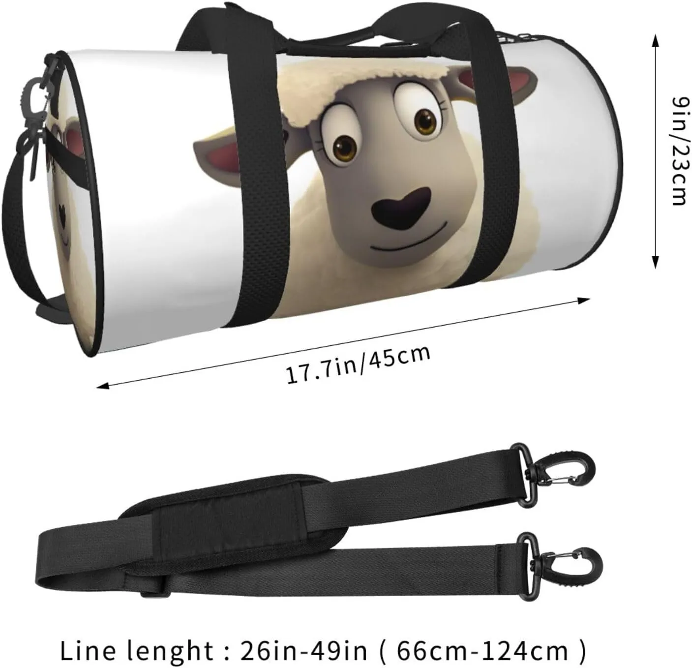 Travel Bag For Women,Sheep Print Personal Item Duffle Bags,Weekend Travel Duffel Tote Bag,Travel Sport Gym Bag For Men,Airplane Travel Essentials For Flying