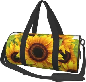 Travel Bag For Women,Sunflower Print Personal Item Duffle Bags,Weekend Travel Duffel Tote Bag,Travel Sport Gym Bag For Men,Airplane Travel Essentials For Flying