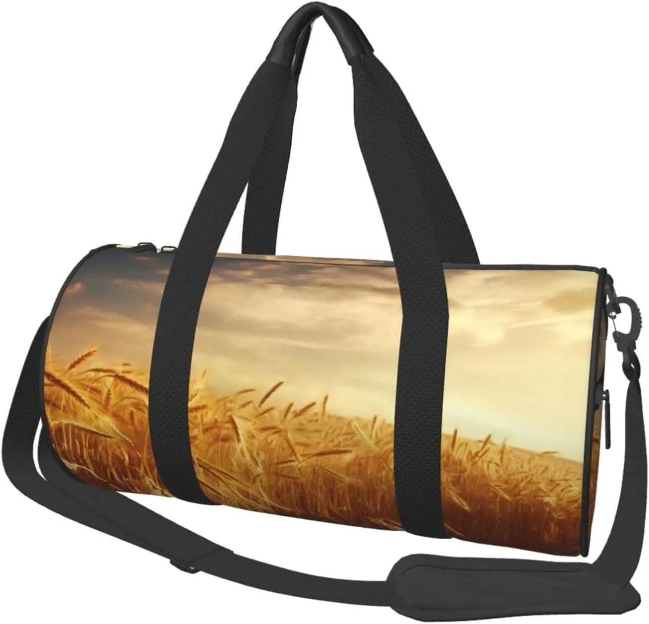 Travel Bag For Women,Wheat Field Print Personal Item Duffle Bags,Weekend Travel Duffel Tote Bag,Travel Sport Gym Bag For Men,Airplane Travel Essentials For Flying