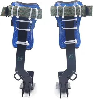 Tree/Pole Climbing Spike Safety Belt Straps Lanyard Carabiner Ropes 2 Gear 100kg Tree Climbing Spike Set Steel Pole Spurs Climber Safety Belt Straps Adjustable