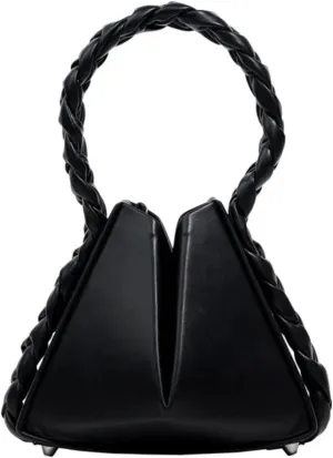 Triangle Rope Handle Totes Women Crossbody Bag Fashion Designer Handbag and Purses Ladies Shoulder Bag (Mini(Max Length
