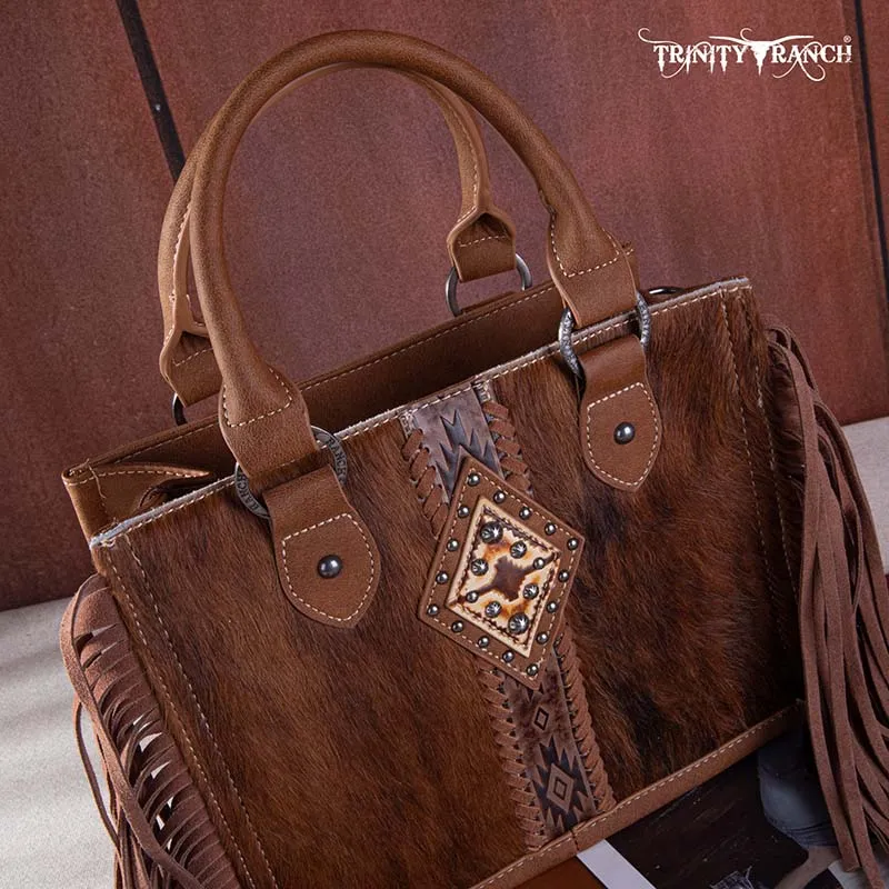 Trinity Ranch Hair On Cowhide Tote/Crossbody