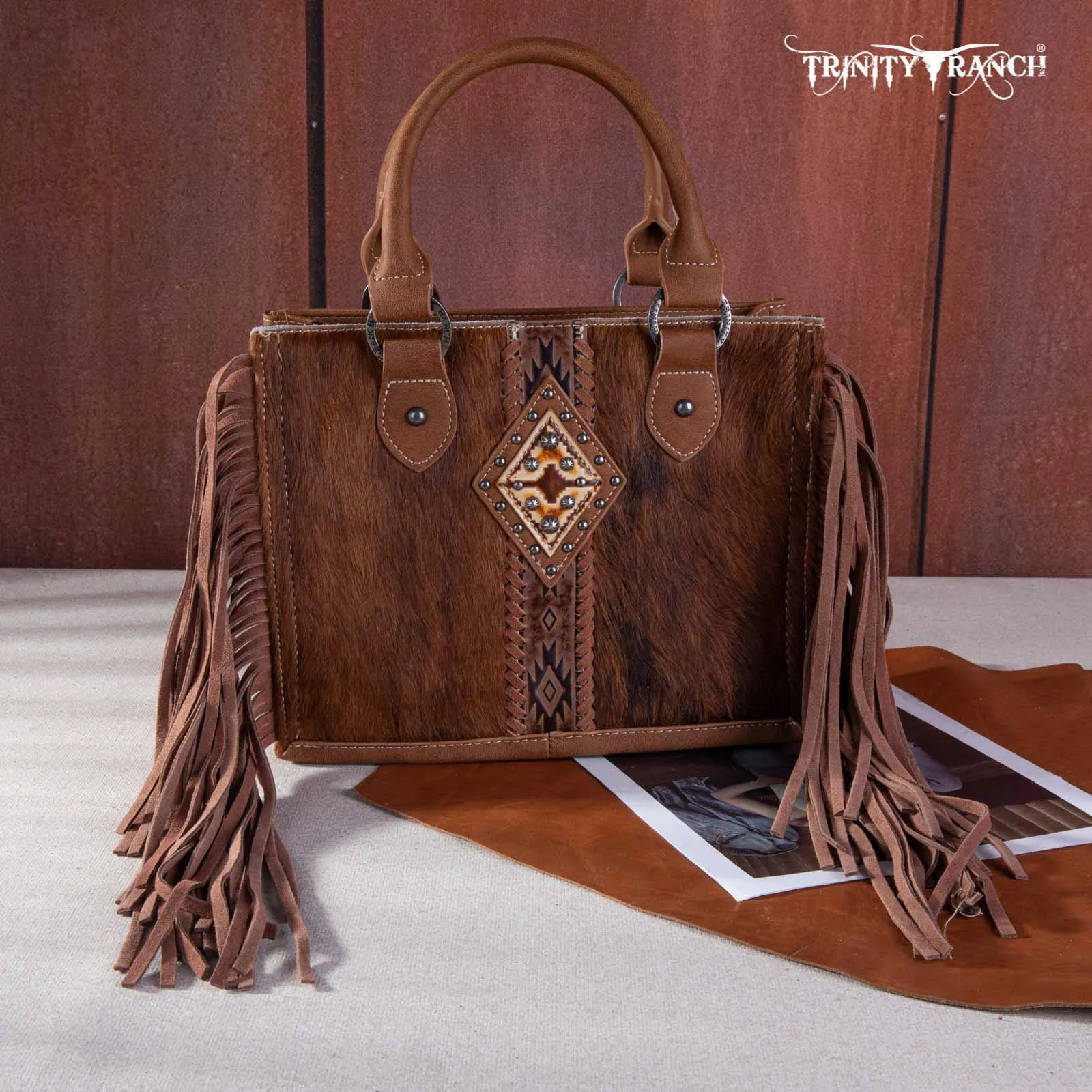 Trinity Ranch Hair On Cowhide Tote/Crossbody