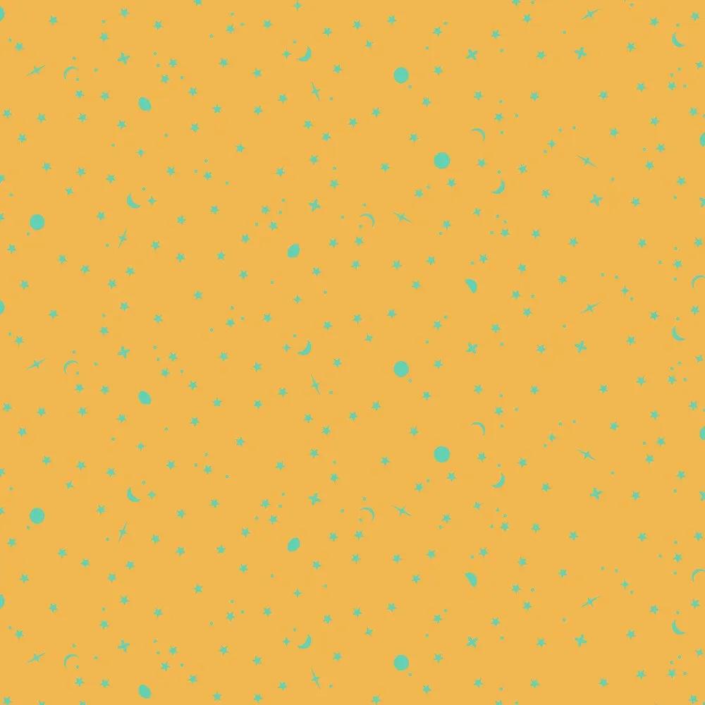 True Colors 2025 Tula Pink  - Space Sprinkles Papaya