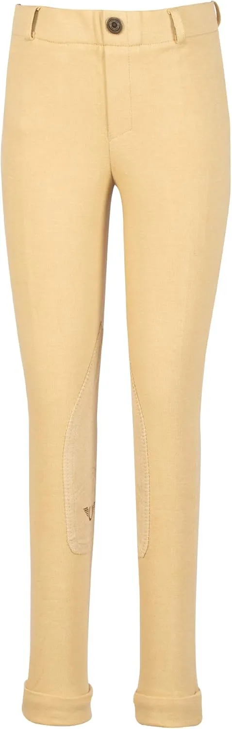 TuffRider Children's Starter Lowrise Pull-On Jods with Free Assorted Striped Socks