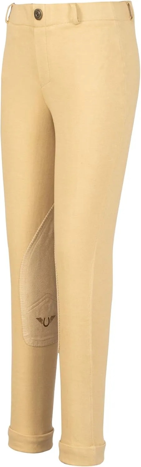 TuffRider Children's Starter Lowrise Pull-On Jods with Free Assorted Striped Socks
