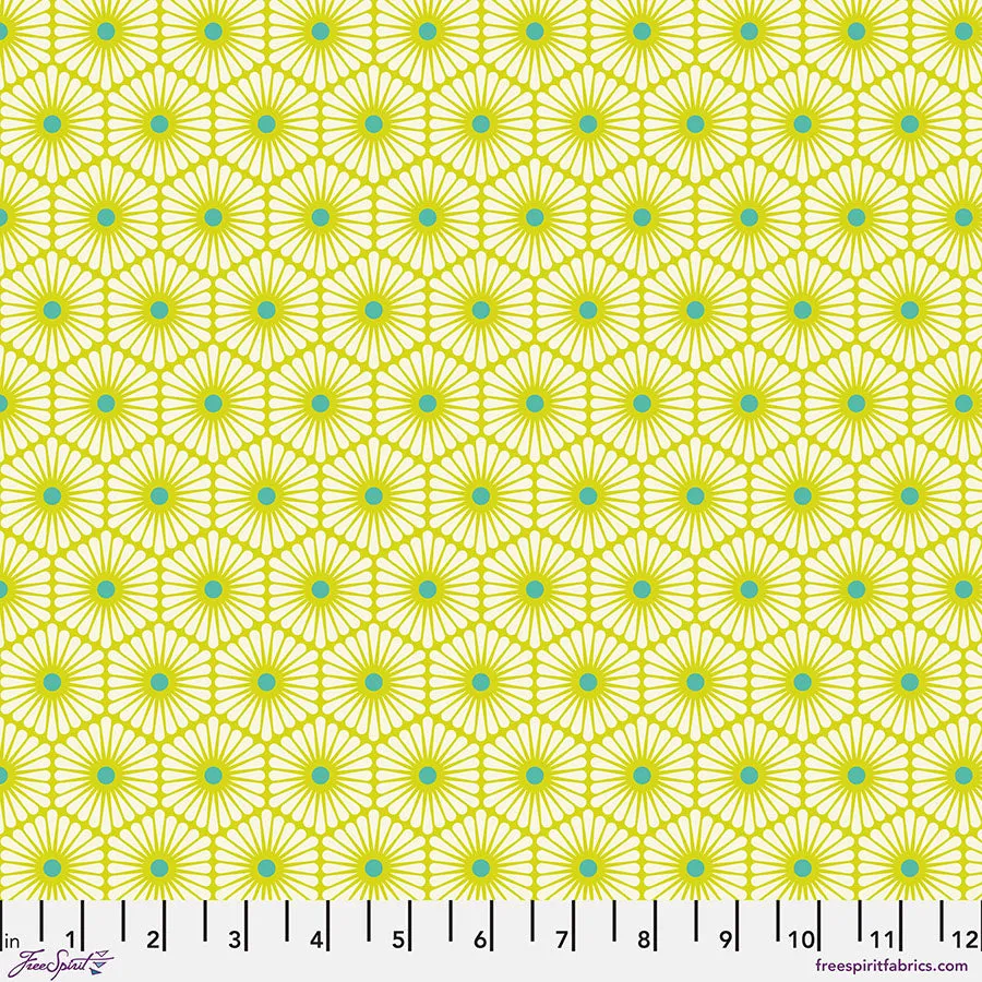Tula Pink Besties - Daisy Chain - Clover