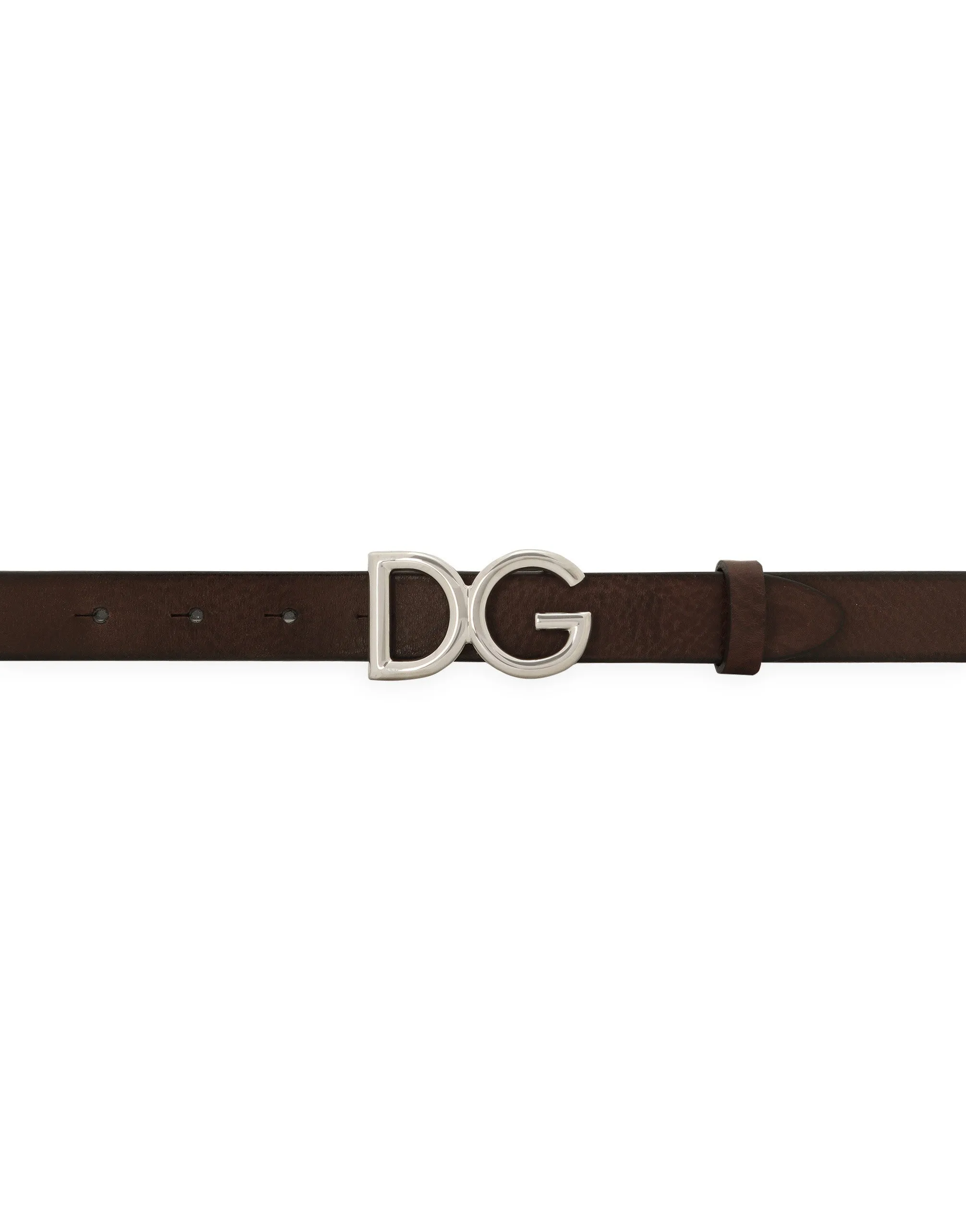 Tumbled leather belt