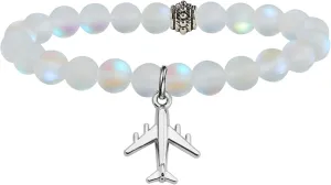 UJIMS Airplane Bracelet Flight Attendant Graduation Gifts for Flight Student Pilot Jewelry Traveller Aviation Crew Gifts