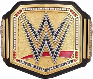 Undisputed Championship Title Belt Replica, World Heavyweight Wrestling Championship Title Belt - Adult Size - 5mm - 4.5lbs - 52 Inches Length