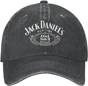 Unisex_Jack¡¥Daniel's¡¥Whiskey¡¥Logo_ Cowboy Hat Trucker Dad Gift Adjustable Buckle Closure Caps