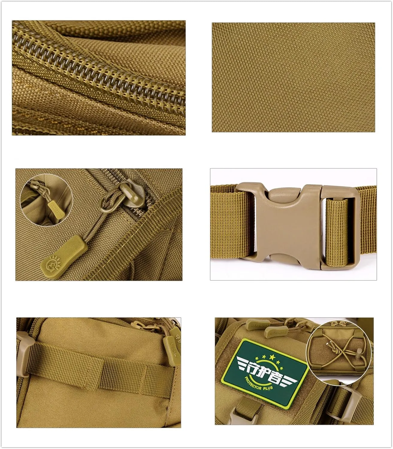 Unistrengh Tactical Waist Pack Military Fanny Belt Pouch Water Resistance Bum Bag for Outdoor Climbing Fishing Running Hunting (Desert Camo)