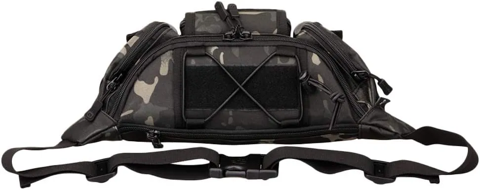 UNISTRENGH Tactical Waist Pack Military Fanny Belt Pouch Waterproof Bum Bag for Outdoor Climbing Fishing Running Hunting (Black-scorpion camouflage)