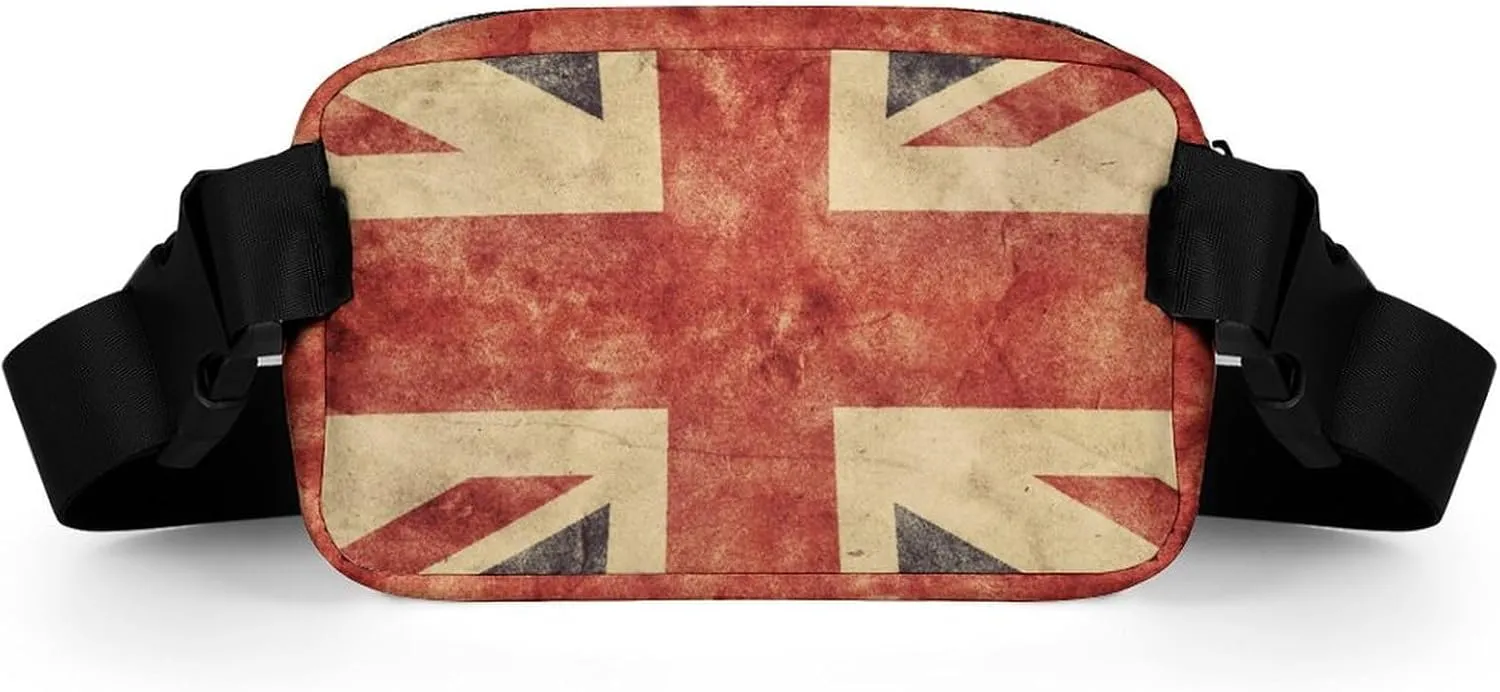 United Kingdom Flags Belt Bag Fanny Pack for Women Men London Crossbody Waist Bag Pack Adjustable Casual Bag for Travel Running Workout Cycling