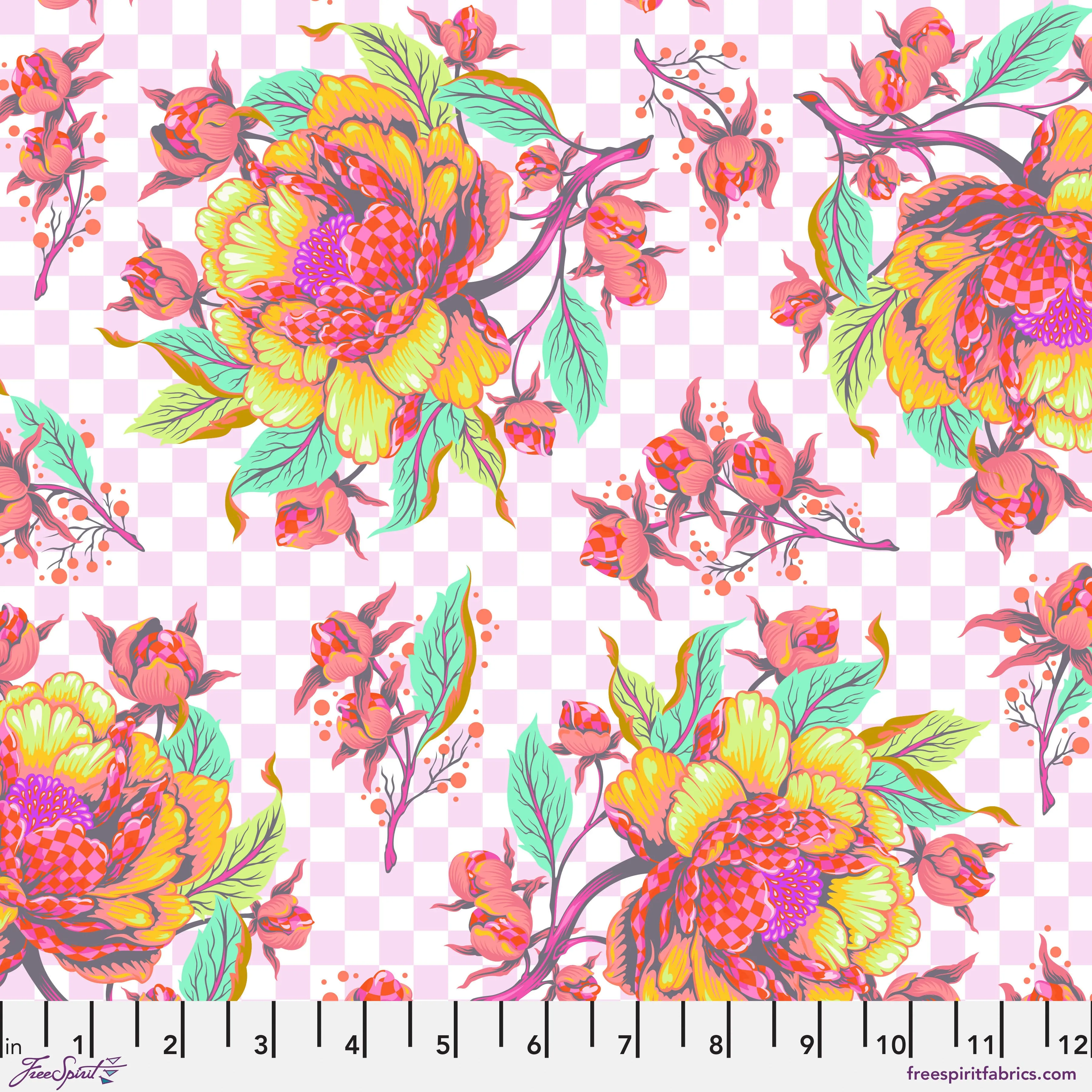 Untamed Tula Pink  -Peony for your thoughts Luna