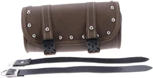 UPKOCH Motorcycle Saddlebag Tool Bag Durable Green Storage Bag with PU Studs for Instruments Accessories for Motorbike Use