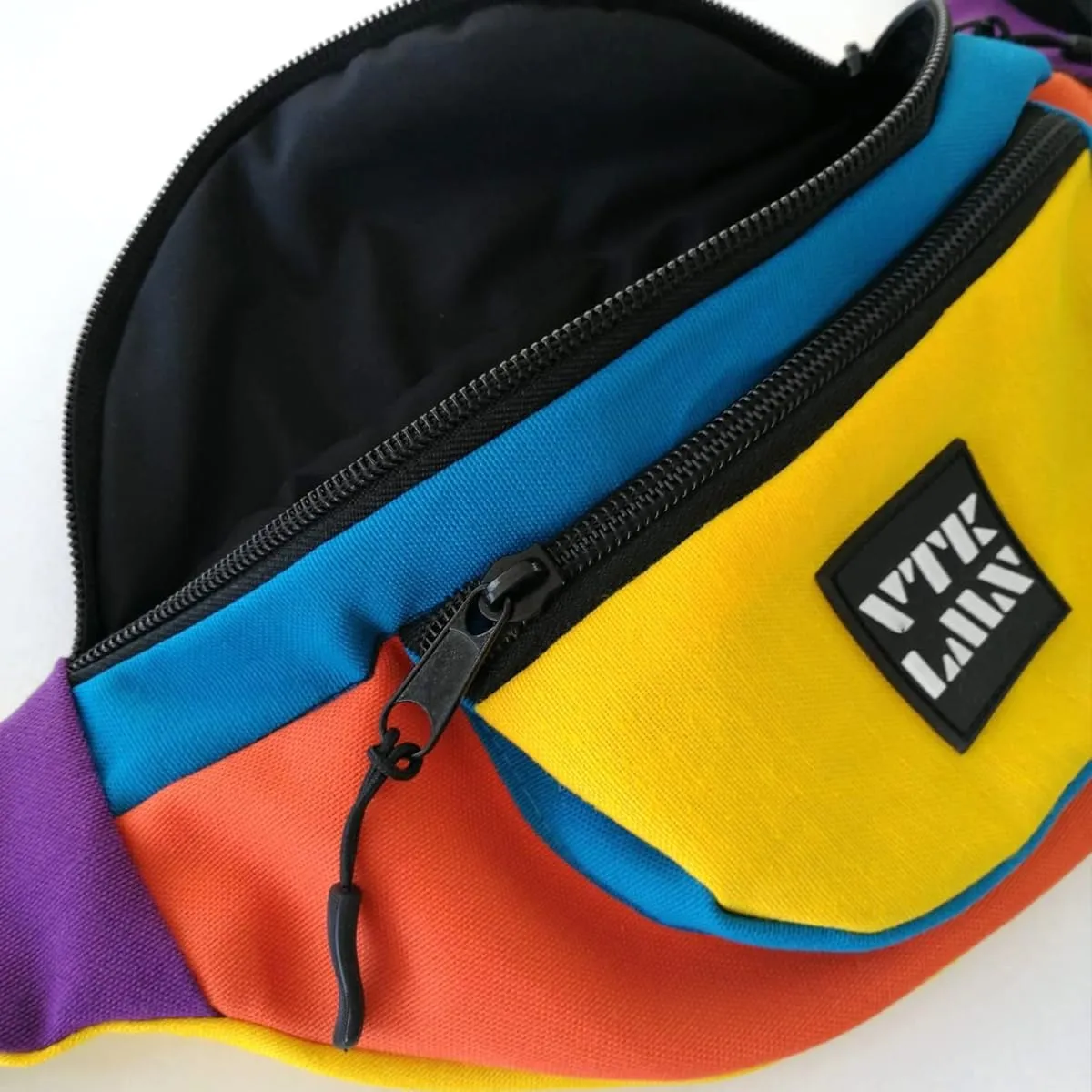 Vatkalimon Colourful Fanny Pack Set of 2 Women Belt Bag, Fanny Packs for Women, Unisex Crossbody Back with 2 Zippers