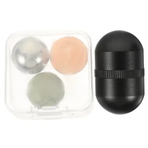 VICASKY 1set Cooling Jade Facial Roller Detachable Portable Tool for Dark Circles Improved Circulation for Daily Skincare Routine