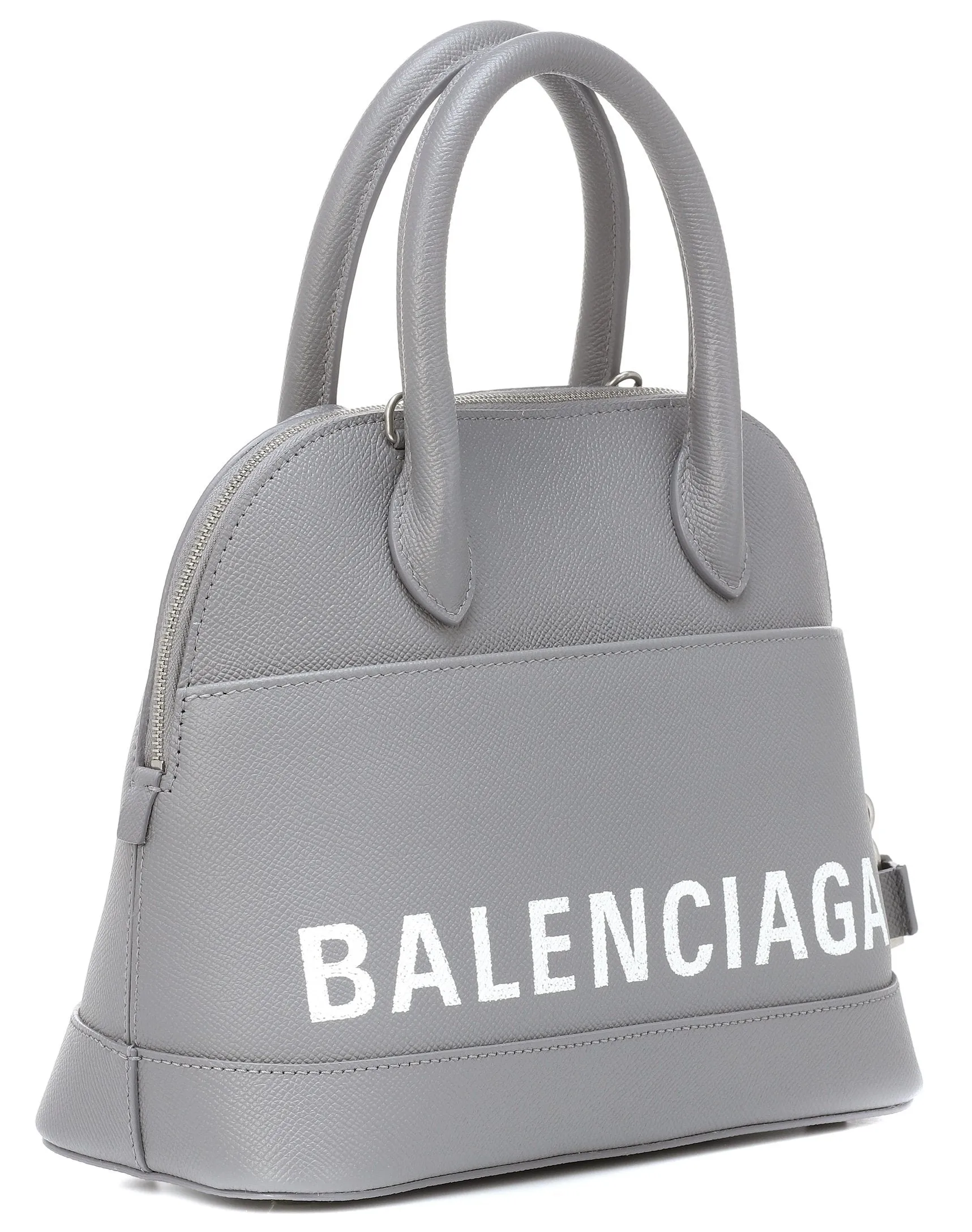 Ville S Leather Tote, Gray