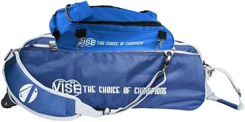 VISE Clear Top 3 Ball Roller Bowling Bag