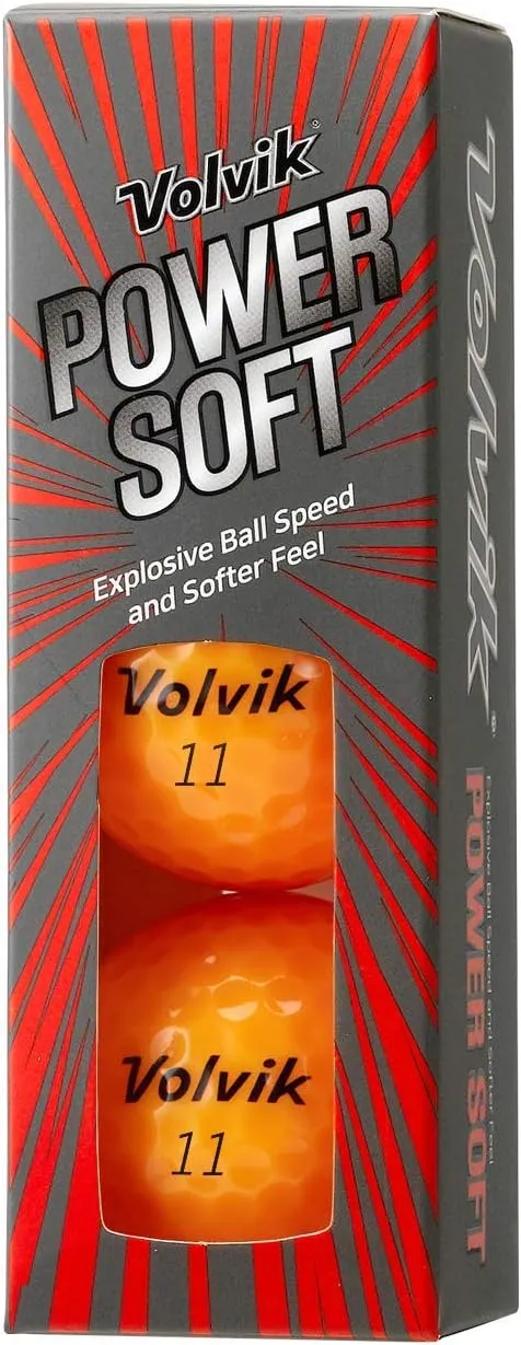 Volvik Power Soft Explosive Ball Speed Golf Balls 3 Dozen (36 Balls) Bundle with Genuine Italian Leather White Color Belt.