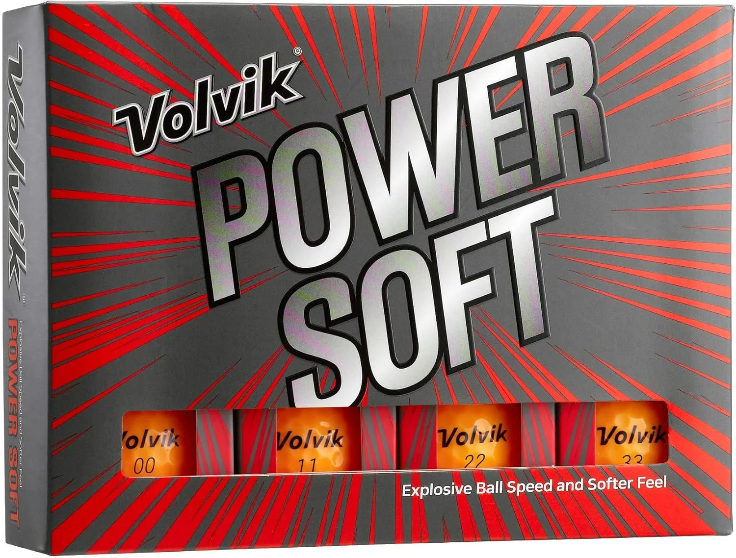 Volvik Power Soft Explosive Ball Speed Golf Balls 3 Dozen (36 Balls) Bundle with Genuine Italian Leather White Color Belt.