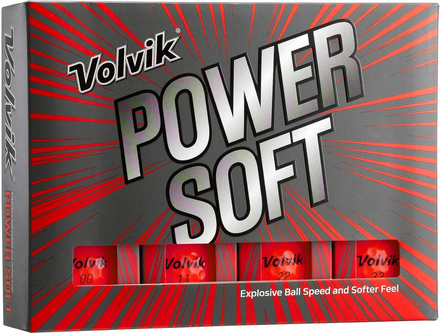 Volvik Power Soft Explosive Ball Speed Golf Balls 4 Dozen (48 Balls) Bundle with Genuine Italian Leather White Color Belt.