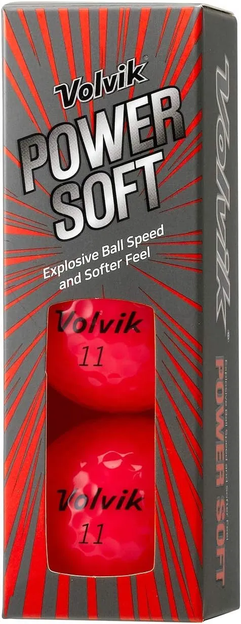 Volvik Power Soft Explosive Ball Speed Golf Balls 4 Dozen (48 Balls) Bundle with Genuine Italian Leather White Color Belt.