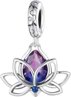 VOROCO Charm 925 Sterling Silver Bracelet Necklace Pendant Bead Charms Jewelry Gift for Women Mother Daughter Grandma Family Friends