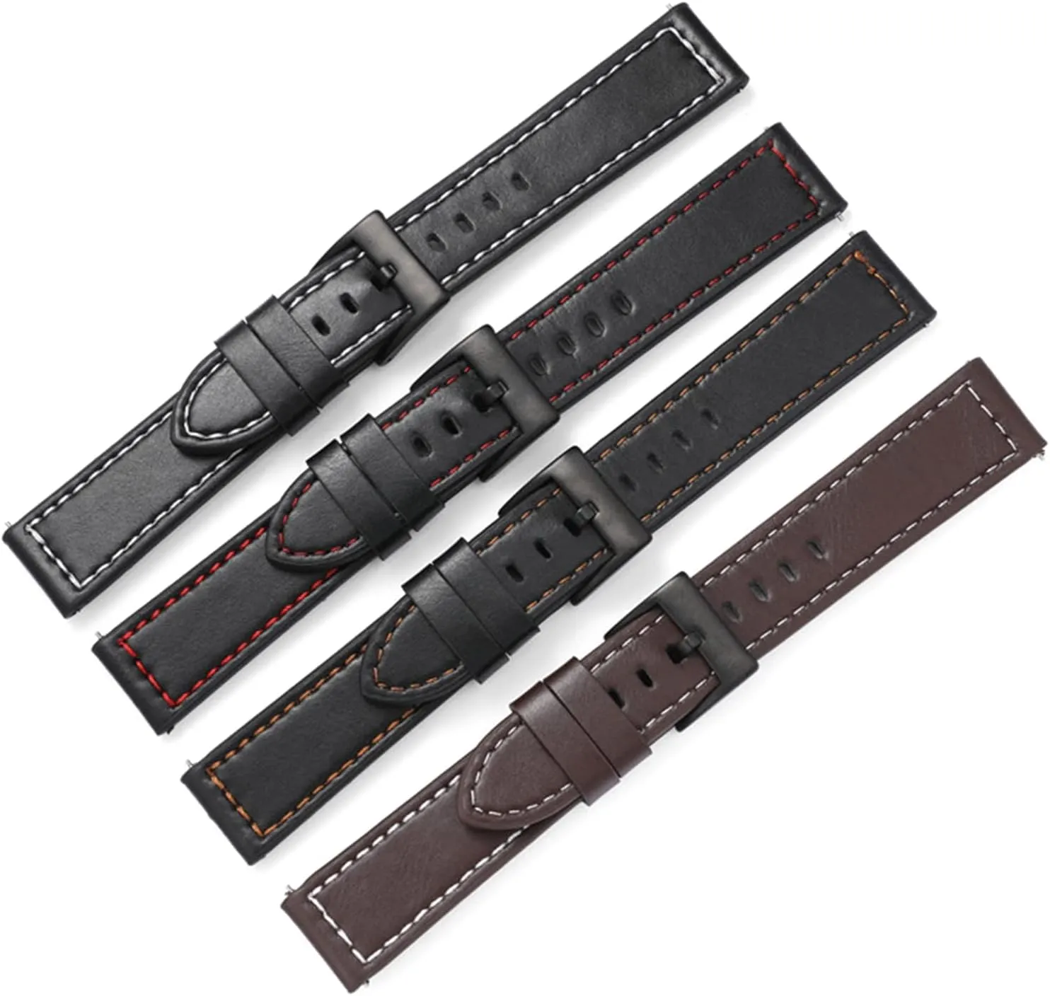 Watch straps,20mm/22mm Men Women Genuine Leather Watch Strap for Smart Watch Sport Wear-resistant Watchband Replacement