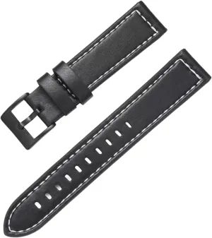 Watch straps,20mm/22mm Men Women Genuine Leather Watch Strap for Smart Watch Sport Wear-resistant Watchband Replacement