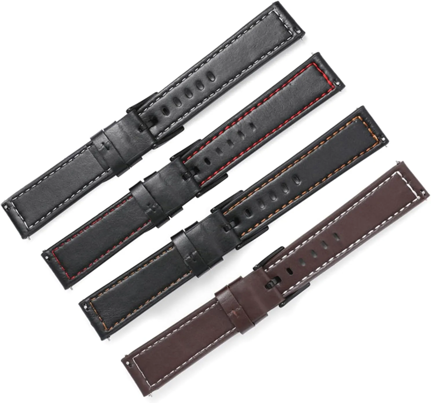 Watch straps,20mm/22mm Men Women Genuine Leather Watch Strap for Smart Watch Sport Wear-resistant Watchband Replacement