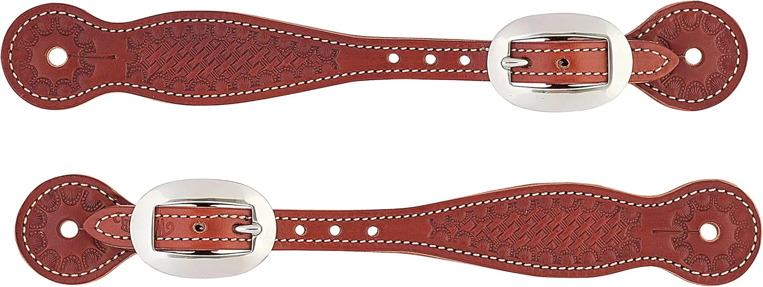 Weaver Leather Basketweave Skirting Leather Spur Straps