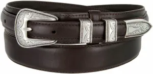 Western Buckle Belt Oil Tanned Genuine Leather Ranger Belt 1-3/8"(35mm) Taper to 3/4"(19mm) Wide-Multiple choices