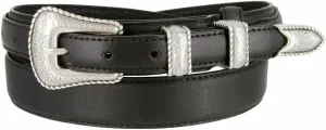 Western Buckle Belt Oil Tanned Genuine Leather Ranger Belt 1-3/8"(35mm) Taper to 3/4"(19mm) Wide-Multiple choices