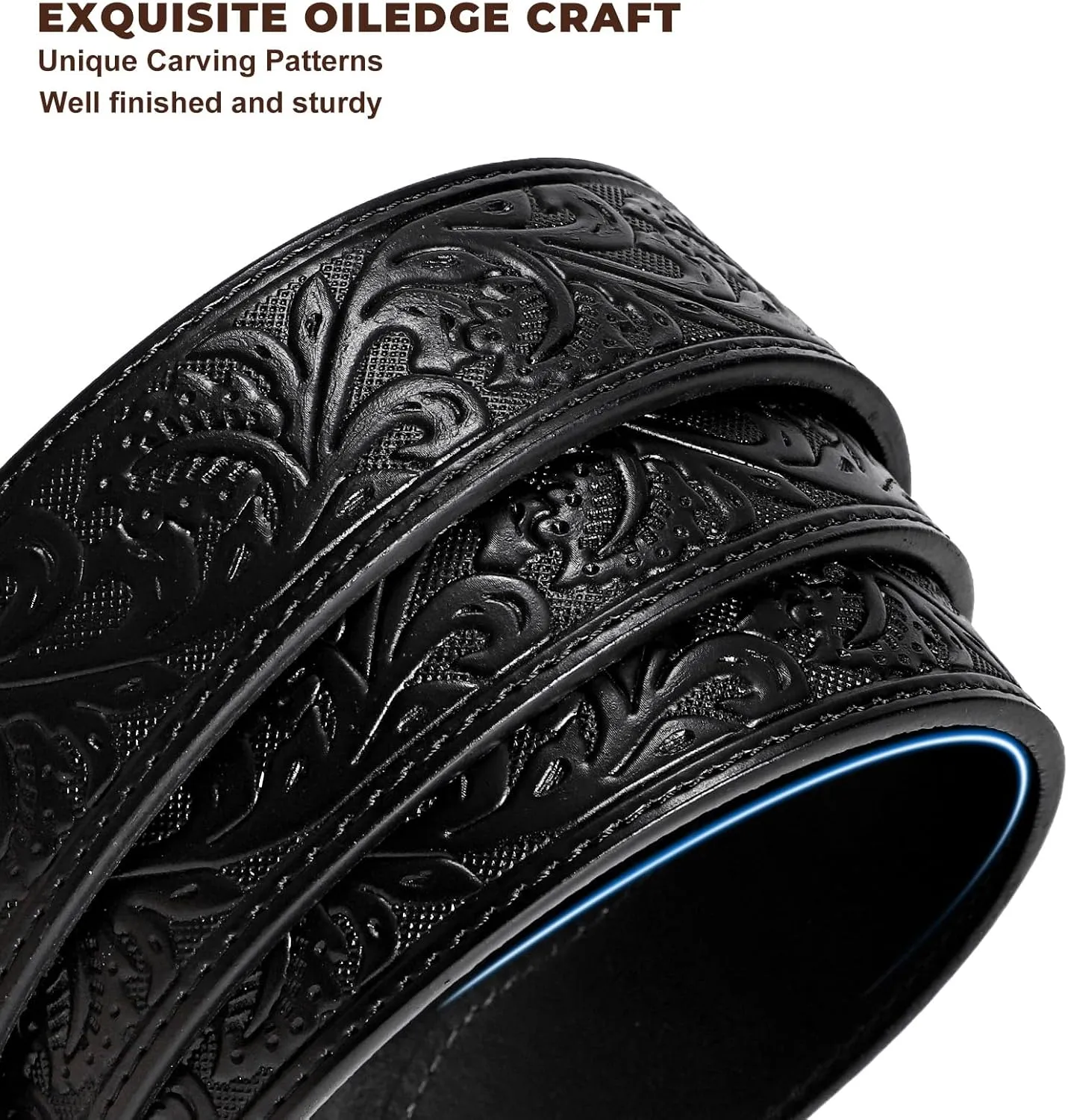 Western Leather Belt for Men Women Cowgirl Cowboy Western Longhorn Bull Buckle Belt for Jeans Christmas Gifts Belts